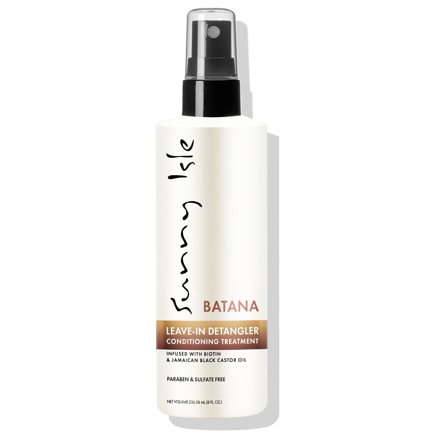 Sunny Isle Batana Leave-In Detangler Conditioning Treatment 8oz Infused with Biotin and Jamaican Black Castor Oil