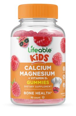 Lifeable Kids Calcium Magnesium and Vitamin D Gummies Great Tasting Kids Calcium Gummies for Tooth and Bone Health Bone Strength Supplements for Kids 90 Gummies