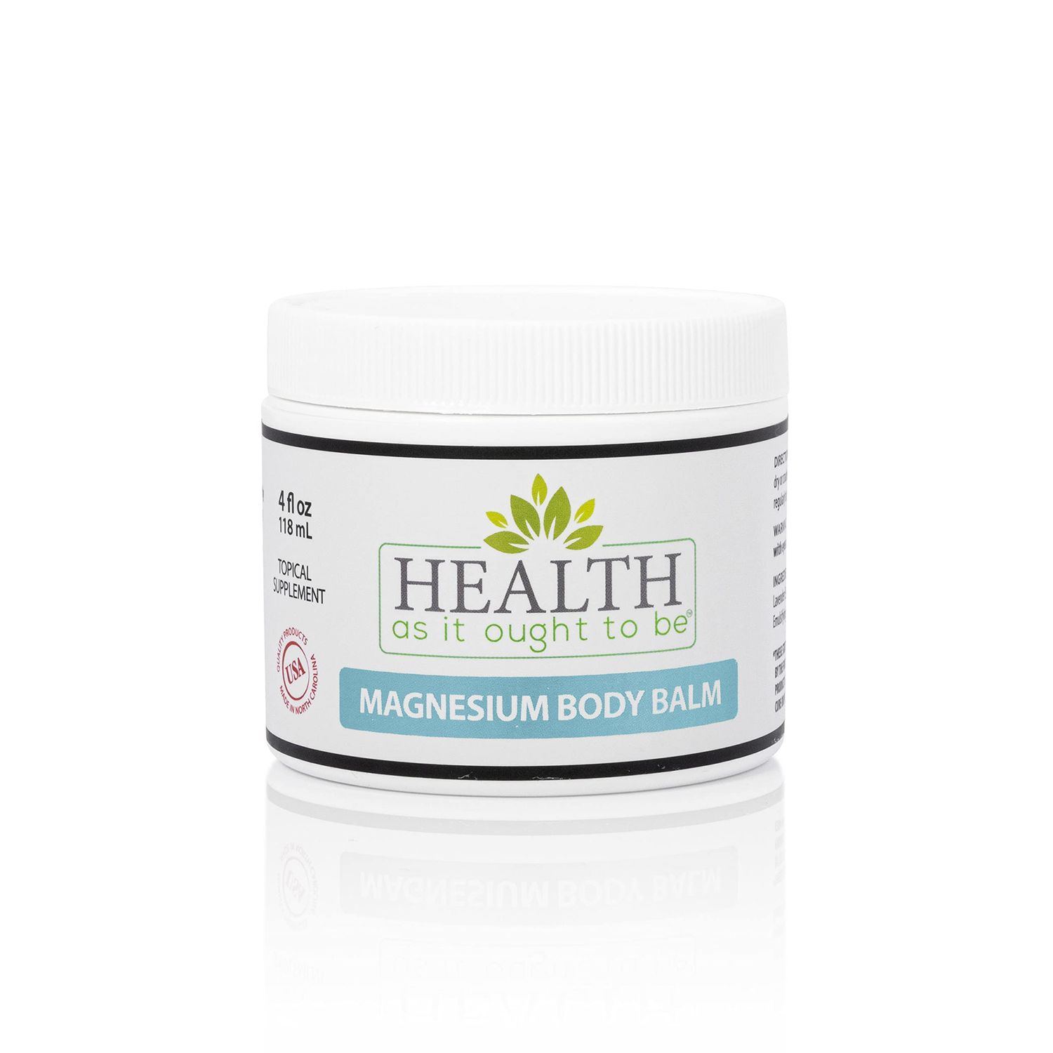 Magnesium Body Balm for Muscle Relief All Natural Magnesium Oil Body Balm Infused with Arnica, Aloe Vera, Jojoba Coconut Oil For Headaches, Cramps, Fast Muscle Relief 4-Ounce