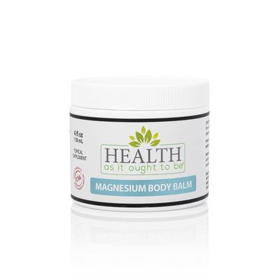 Magnesium Body Balm for Muscle Relief All Natural Magnesium Oil Body Balm Infused with Arnica, Aloe Vera, Jojoba Coconut Oil For Headaches, Cramps, Fast Muscle Relief 4-Ounce