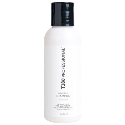 T180 PROFESSIONAL Vitalizing Shampoo - Natural Shampoo for Fine, Normal Color Treated Hair - Gentle Cleansing Formula, Vegan Hair Care -No Sulfates, Parabens, Phthalates or Silicone - 4 fl oz