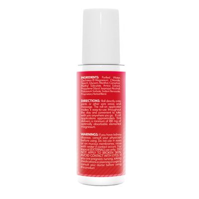 VAL Lombardi Joint Muscle Therapy Magnesium Roll-On Zechstein Magnesium Lotion with Arnica Herbal Blend 3oz