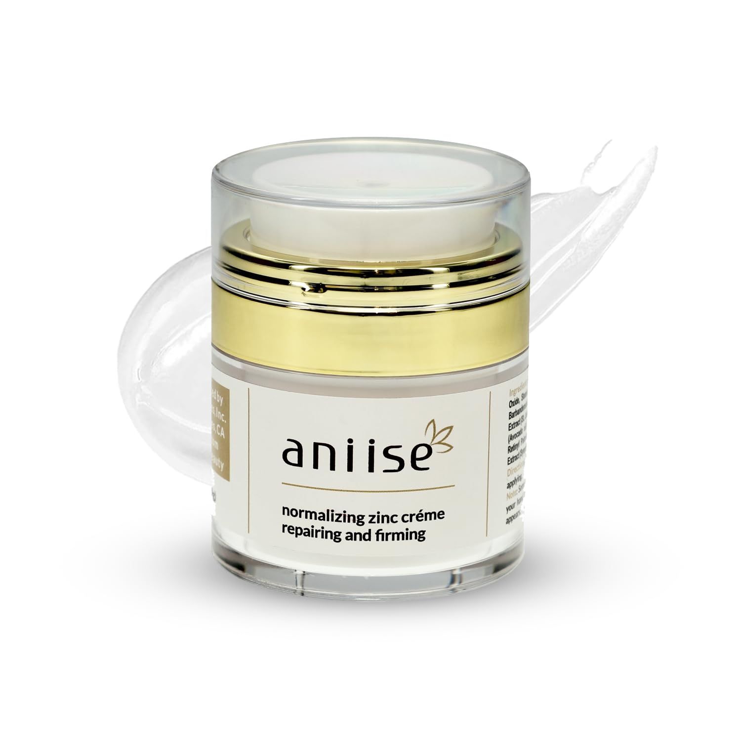 Aniise Normalizing Zinc Cream 1 Oz Anti-Aging, Repairing and Firming, Removing Blemishes, Healthy and Glowing, Clear Skin, Softening Skin