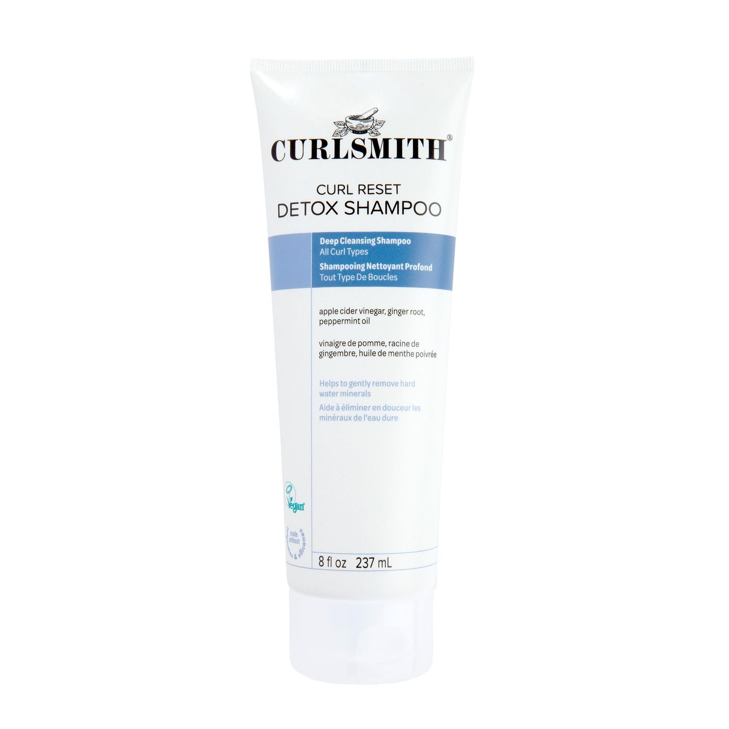 CURLSMITH Curl Reset Detox Shampoo Deep Cleanser, Removes Build Up and Hard Water, Perfect to Reset and Revive Curls