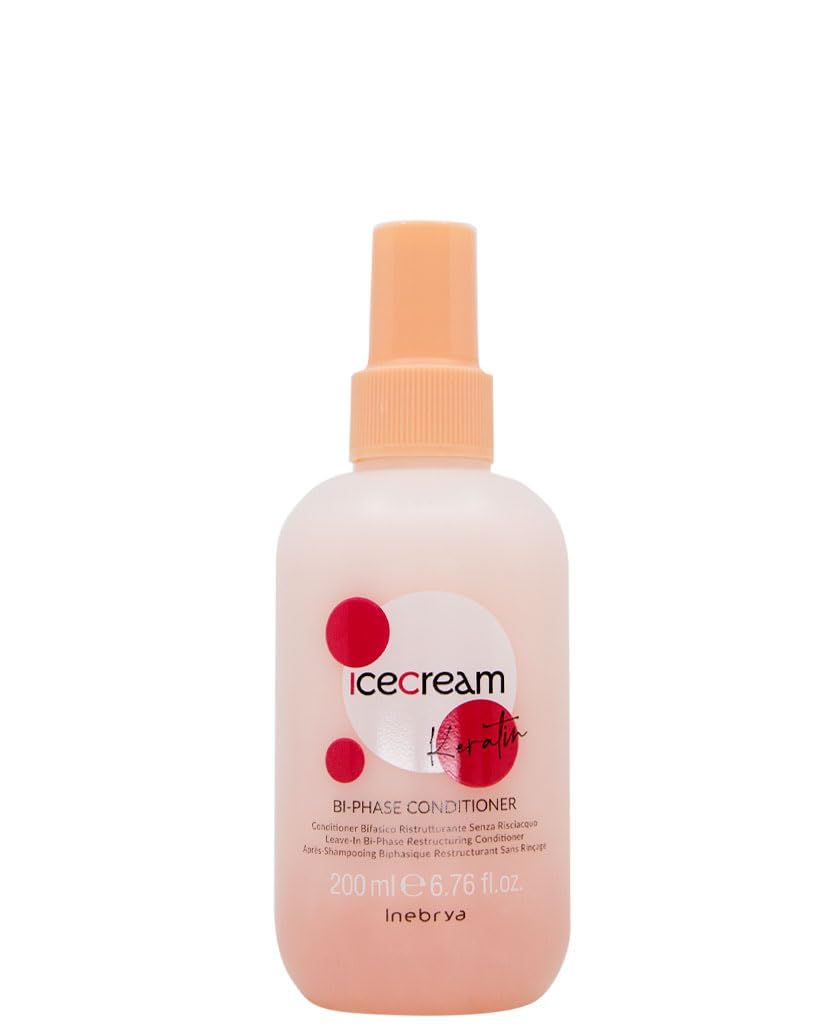 Inebrya Ice Cream Keratin Bi-Phase Conditioner - Conditioner Bifasico Ristrutturante 200ml