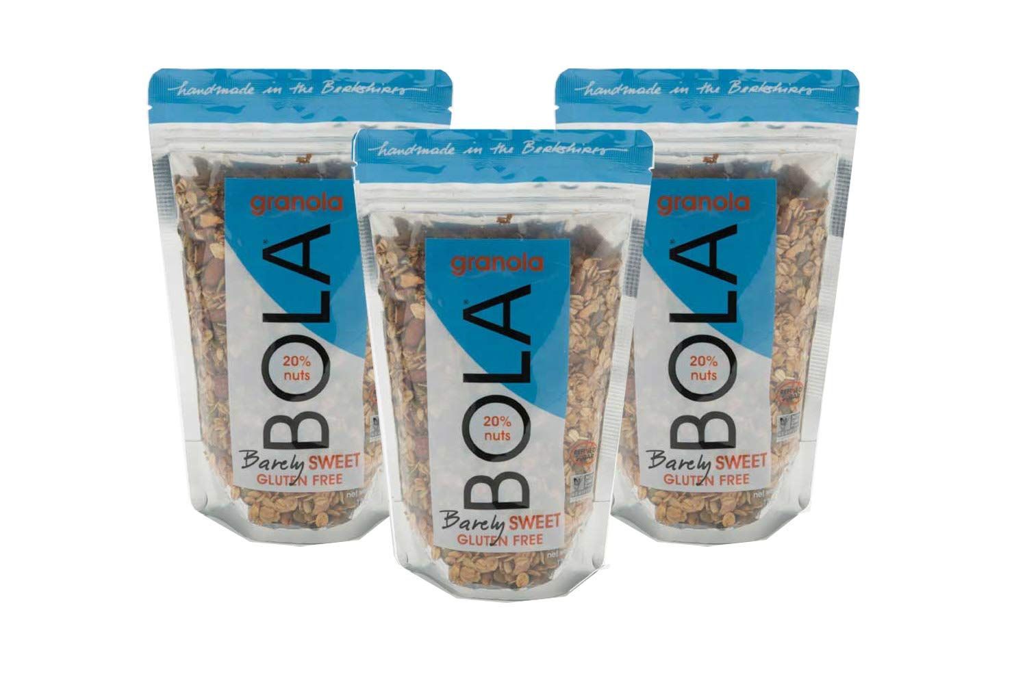 BOLA granola Barely Sweet, Low Sugar, Almond Pumpkin Seed Granola, 12oz - 3 PACK