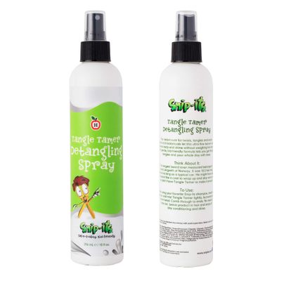 Snip-its Tangle Tamer Hair Detangler Spray for Kids 10oz Leave-in Conditioner Spray - Curly or Straight - Anti-Static Formula - Made in USA, All-Natural Ingredients Salon Quality. Kid Friendly.