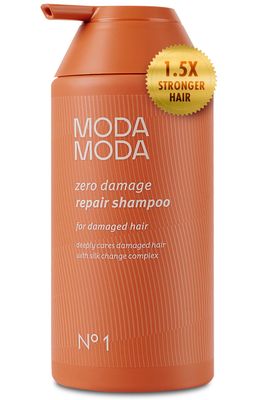 MODA MODA Zero Damage Hair Repair Shampoo for Strengthening Clarifying for Build Up wCeramides, Panthenol Polyphenol Purifying No Sulfates No Parabens 17.63oz