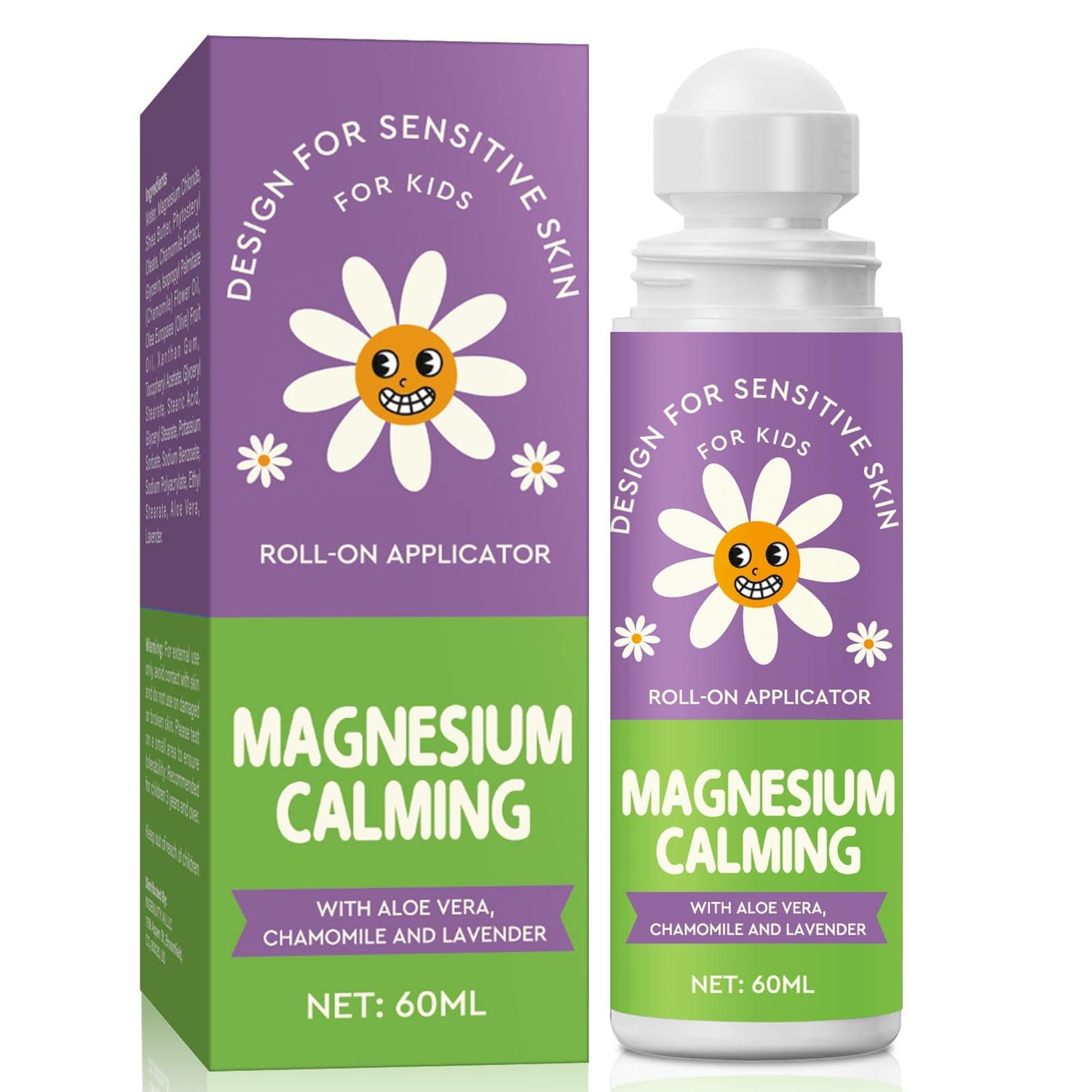 LAORICI Magnesium Lotion for Kids - Magnesium for Sleep, Calm Magnesium Oil to Help Kids Have a Calm Sleep During Bedtime Night (60ML)