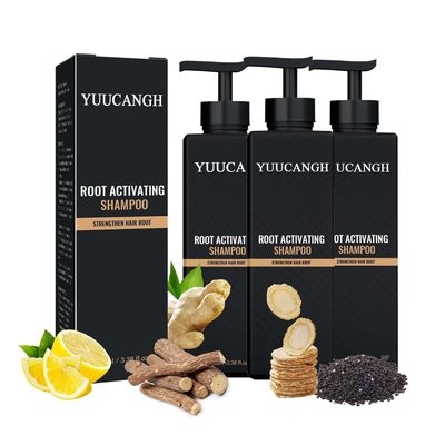 3pcs,Root Activator Shampoo,Hair Regrowth, Unisex, Natural Formula for Men and Women,Smooth Strong Repair Conditioning Shampoo