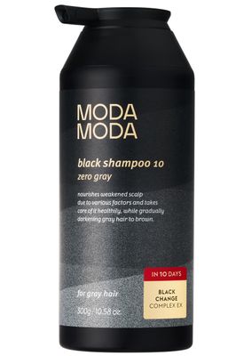 MODA MODA Zero Gray Black Hair Shampoo (10.58 Oz) Natural Darkening Color for Hair Scalp Age-Defying, Volumizing Formula that Reduces Hair Breakage
