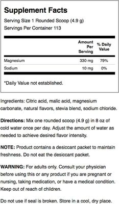 Swanson Mellow Magnesium Drink Bone Muscle Support Health Supplement Vegan Non-GMO Sugar Free Magnesium Carbonate 330 mg Powder Orange