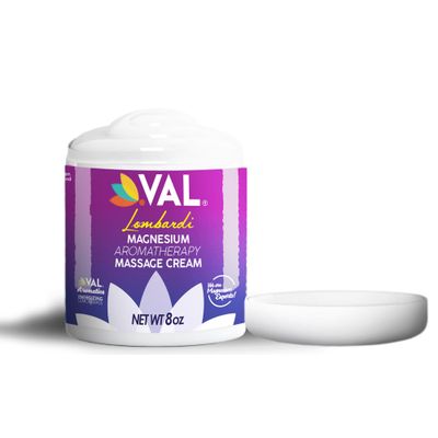 VAL Pure Zechstein Magnesium Cream with MSM and Organic Oils Effortless Glide, Non-Greasy Magnesium Chloride Supplement Sourced from Zechstein Seabed Whole Body Massage Cream 8oz
