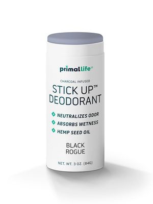 Stick Up Natural Deodorant for Women and Men with Bentonite Clay Powder, Arrowroot, Magnesium, Zinc, 3 oz. Vegan Deodorant for 3-4 months, Black Rogue - Primal Life Organics