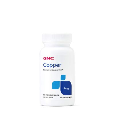 GNC Copper 2mg Important for Iron Absorption 100 Count
