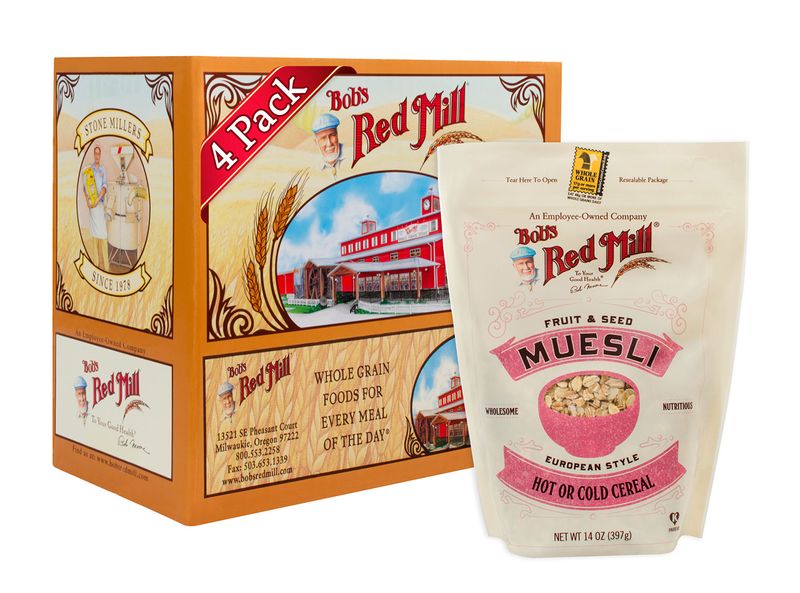 Bob's Red Mill Fruit Seed Muesli, 14oz (Pack of 4) - Non GMO, Whole Grain, Kosher