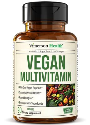 Vegan Multivitamins for Women Men - Multivitamin Multimineral Supplements for Energy, Focus and Overall Health. Daily Vegan Vitamins A, C, D, E B12, Zinc, Calcium, Magnesium More. 90 Tablets