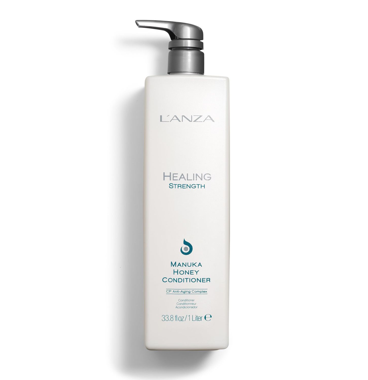 L ANZA Healing Strength Manuka Honey Conditioner - Strengthens, Protects and Restores Weak, Fragile, and Aged Hair, Rich with Keratin Protein, Healing Oils, and Vitamin C (33.8 Fl Oz)