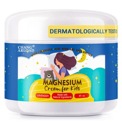 CHANGARLOAD Magnesium Lotion for Kids - Organics Magnesium Cream for Relaxation, with Lavender Shea Butter - Kids Magnesium Lotion for Sleep Calming - Sleep Bedtime Melatonin (4 oz)