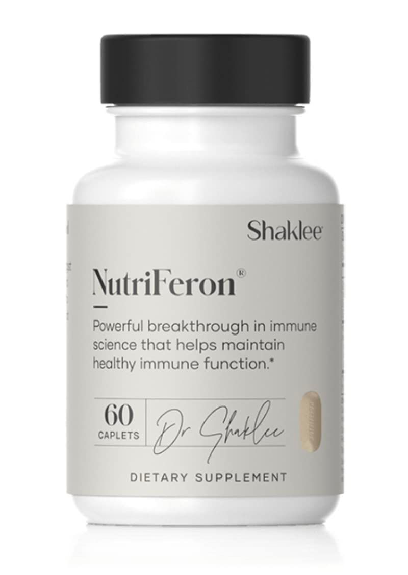 Shaklee - NutriFeron Immune-Boosting Botanical Blend - Developed by Renowned Immunologist - Promotes Healthy Immune Function with Interferon-Boosting Ingredients - Contains Zinc - 60 Caplets