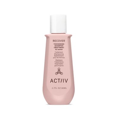 ACTIIV Recover Thickening Shampoo Treatment For Women Supports the Appearance of Fuller, Healthier-Looking Hair, Supports Scalp Health, Plant-Based, Color-Safe, Vegan, All Hair Types, 80 mL 2.7 oz