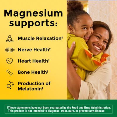 Nature Made High Absorption Magnesium Complex Soft Chews, Magnesium Supplement for Muscle, Heart, Bone Support, Magnesium Citrate Malate Blend 250 mg per Serving, 40 Vegetarian Chews, 20 Day Supply