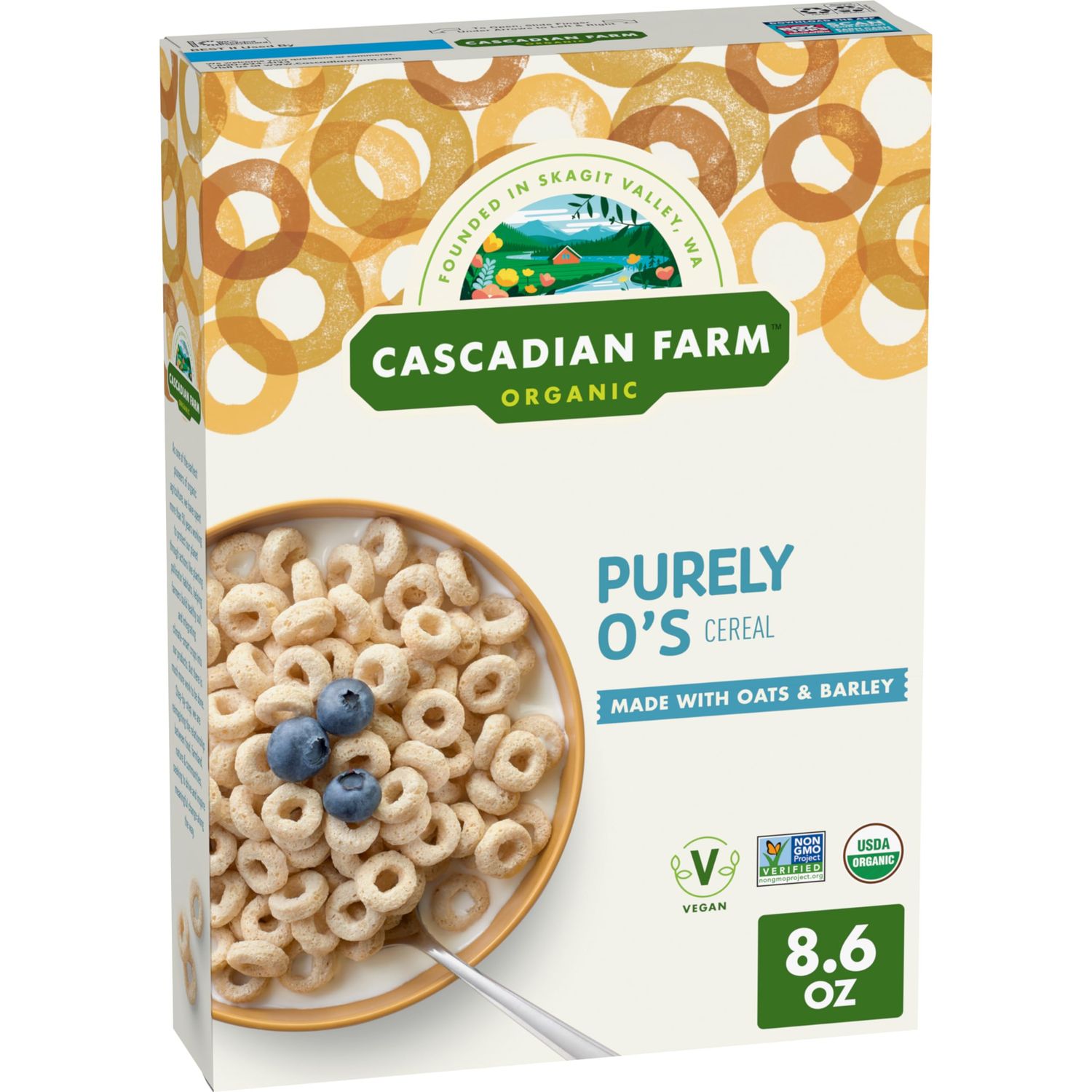 Cascadian Farm Organic Purely O&#39;s Cereal, 8.6 ounces