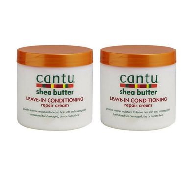 Cantu Shea Butter Leave-In Conditioning Repair Cream, 16 Oz (2 pack)