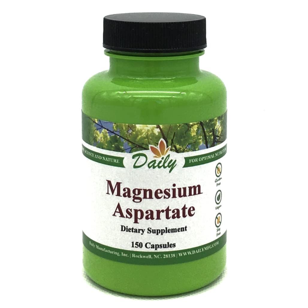 Daily Manufacturing Magnesium (100 mg from Magnesium Aspartate) 150 Vegetarian Capsules