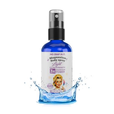 No Crap In It Magnesium Spray, Triple Action!- Spray Your Way to Wellness Immediate Relief with Our Unique Magnesium Glycinate, Magnesium Citrate, Magnesium Chloride Blend Spray (Light)