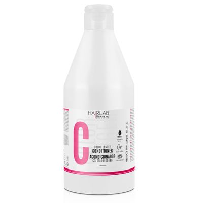 SALERM - Dyed Hair Conditioner - Color Longer Hair Lab - 600 ml - with Provitamin B5 and Vitamins A and E - Seals and Maintains Color - UV Solar Filter - Sulfate and Paraben-Free