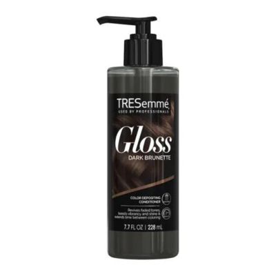TRESemme Gloss Dark Brunette Color Depositing Conditioner 7.7 fl. oz. (Pack of 3), Brown