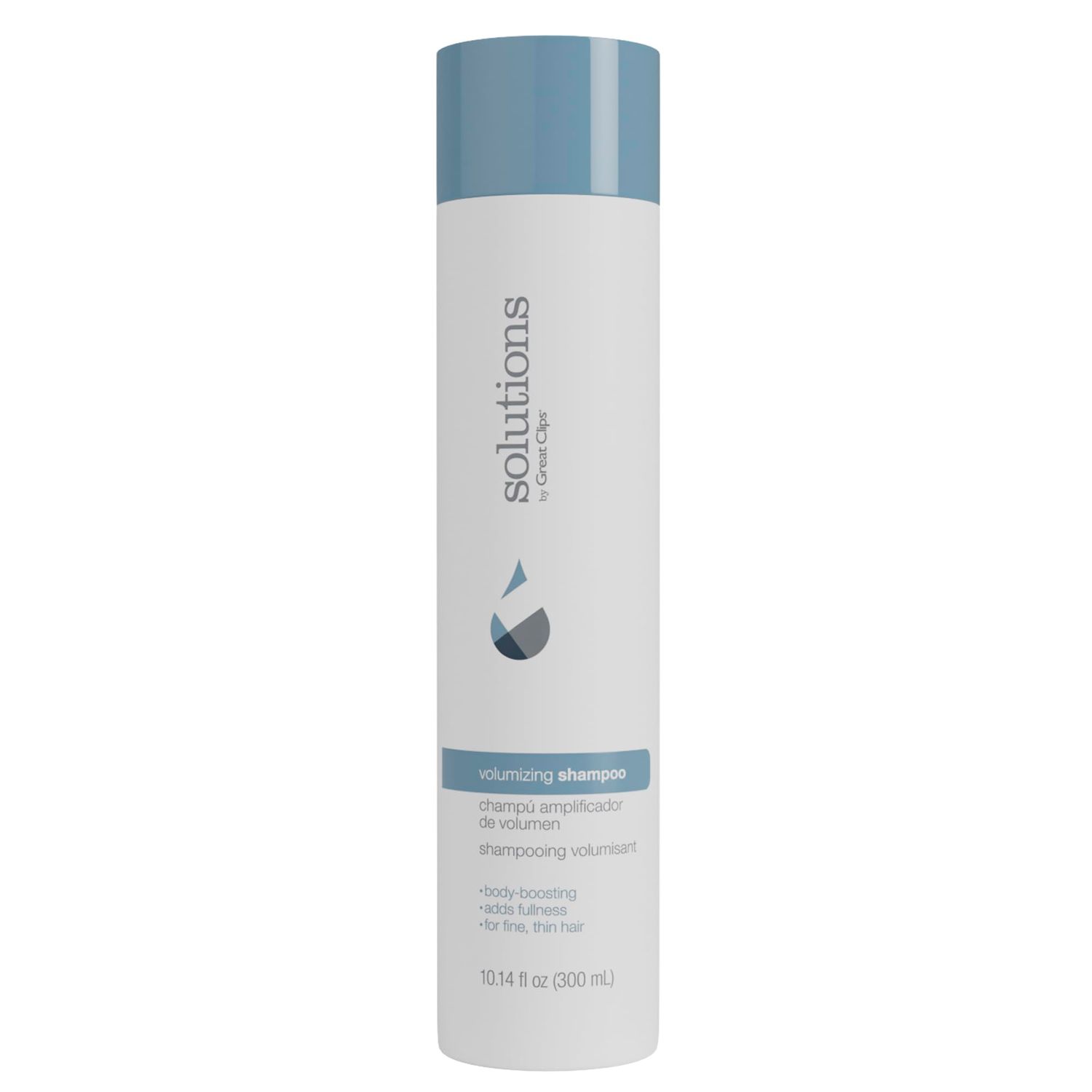 GREAT CLIPS Solutions Volumizing Shampoo, 10oz Adds Volume, Thickness, Bounce For Fine, Thin, Oily Hair Every Day Use