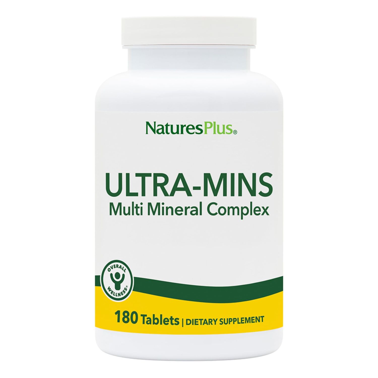 NaturesPlus Ultra-Mins - 180 Tablets, Pack of 2 - Multi Mineral Complex - Vegan, Gluten Free - 180 Total Servings