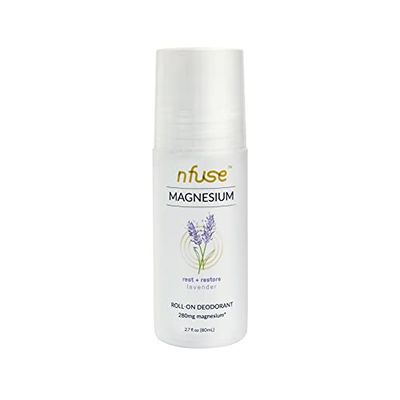 nfuse Natural Magnesium Roll-on Deodorant - Patented Magnesium Delivery Technology - Aromatherapeutic Essential Oils - Lavender: Relax Restore