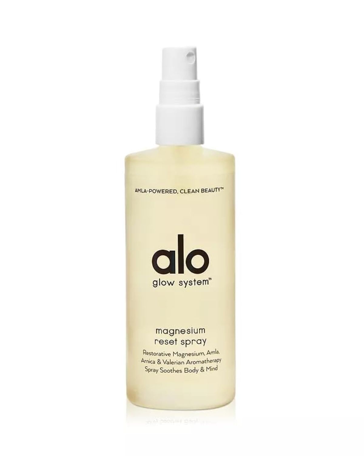 Alo Reset Magnesium Body Spray For Sleep Natural Stress Relief - Calming Blend with Magnesium, Valerian Root, Arnica Essential Oils - Made in USA - 3.2 oz