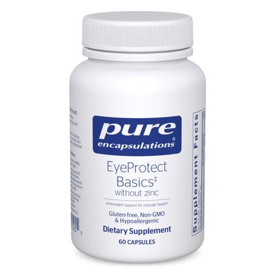Pure Encapsulations EyeProtect Basics Without Zinc Key Antioxidant Support for Eye Health 60 Capsules