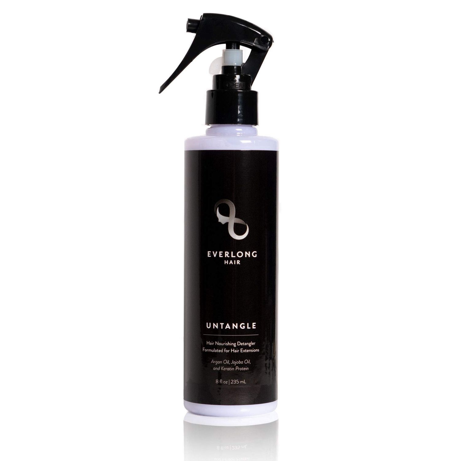 everlong Untangle Leave-in Conditioner Detangler Spray for Hair Extensions Wigs, Infused with Keratin Protein, Argan and Jojoba Oil, Safe for All Hair Types including Human, Synthetic