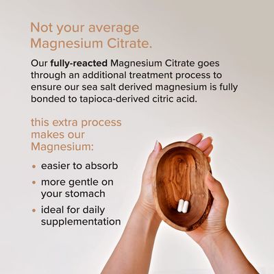 Potent Pure Magnesium Zinc Complex - Fully Reacted Magnesium with Chelated Zinc Picolinate - by Rootcha 120 Capsules
