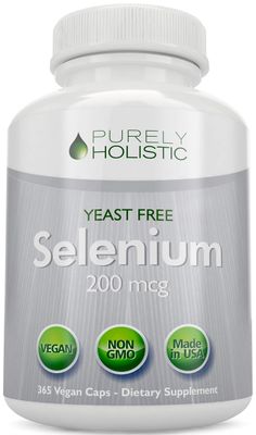 Selenium 200mcg - 365 Vegan Capsules not Tablets - Pure Yeast Free L-Selenomethionine for Improved Absorption - Thyroid, Heart, and Immune System Support - Antioxidant Trace Mineral - Made in USA