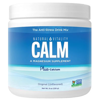 Natural Vitality Calm Magnesium Powder Plus Calcium, Unflavored, 8 Ounces (Package May Vary)