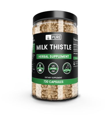 Pure Original Ingredients Milk Thistle (730 Capsules) No Magnesium Or Rice Fillers, Always Pure, Lab Verified