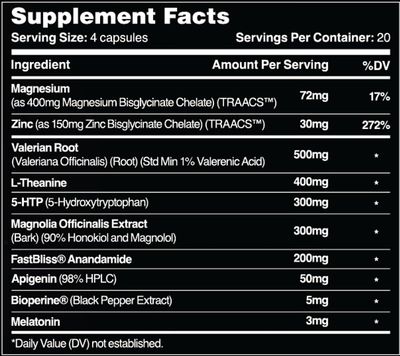 Leviathan Slumber Sleep Aid GABA Supplements for Deep and Calm Sleep with Melatonin, Magnesium, L-Theanine, 5-HTP, Zinc, Magnolia, Valerian Root for Sleep Sleeping Pills for Adults Men and Women