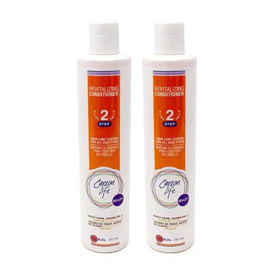 Carson Life Revitalizing Hair Conditioner For Color Treated Hair - 2 Pack - Men, Women - All Hair Types - Wheat Germ, Jojoba Oil, Papaya Extract - Makes Hair Soft, Shiny, Easy To Manage - Made In USA