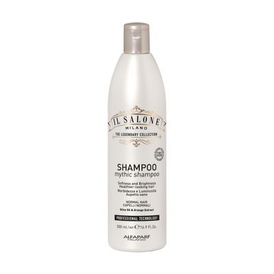 Il Salone Milano Professional Mythic Shampoo - Moisturizing Shampoo for Normal Hair - Gently Cleanses While Adding Shine, Softness and Hydration - Salon-Quality Hair Care (16.9 oz 500 ml)