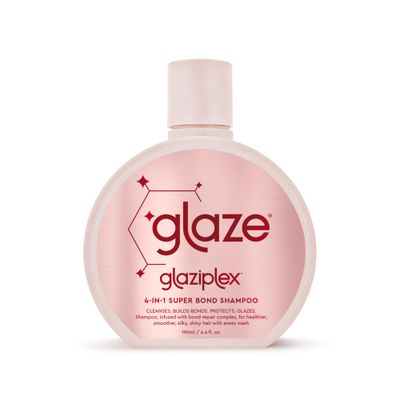 glaze Super Bond Building Shampoo - Strengthens Repairs Hair, Tames Frizz, Boosts Shine, and Gently Cleanses - 6.4 oz