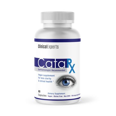 Navan CataRx Antioxidant AREDS 2 Eye Vitamins Minerals Supplement for Lens Clarity Retina Health by Clinical Experts - Lutein, Zeaxanthin, Zinc, Vitamin C, NAC - Kosher Certified, 60 Capsules