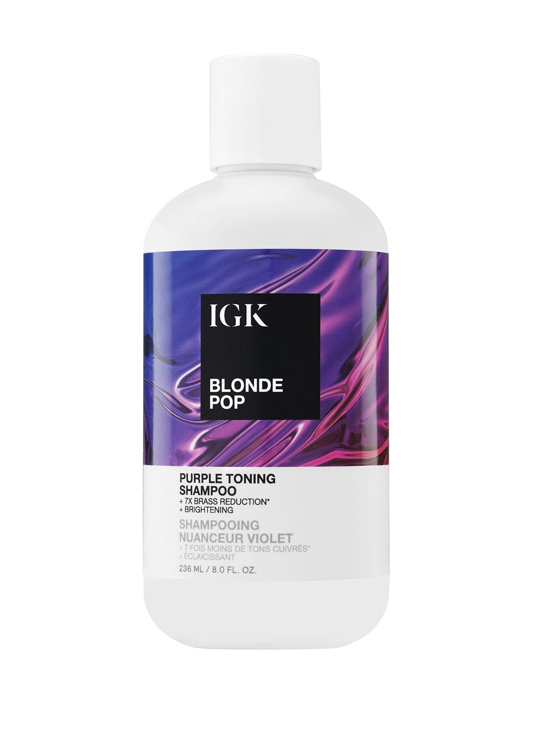 IGK Blonde Pop Purple Toning Shampoo 236 ml 8 oz
