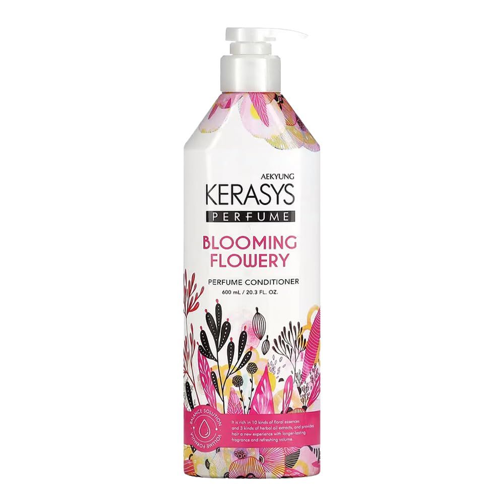 Kerasys Perfume Blooming Flowery 20.3 fl oz 600 ml (Conditioner, 1-Pack)