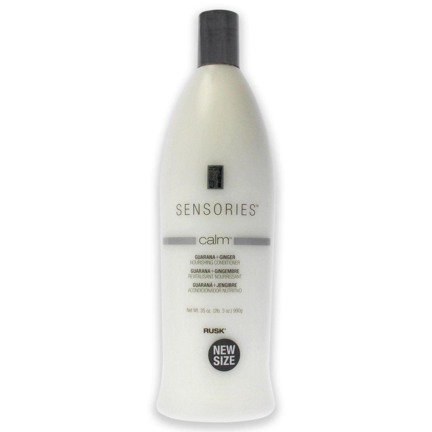 RUSK Sensories Calm Guarana and Ginger Nourishing Conditioner, Nourishes and Detangles all Hair Types, 33.8 fl. oz